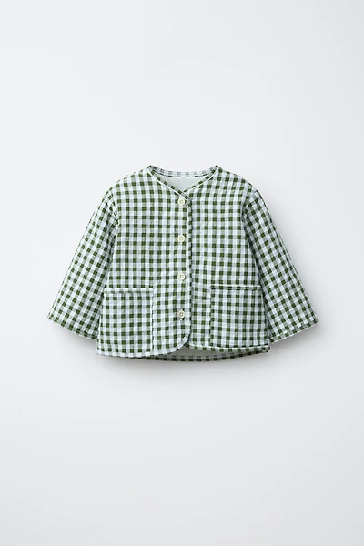 GINGHAM CHECK JACKET