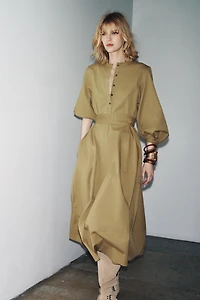 ZW COLLECTION BELTED SHIRT DRESS