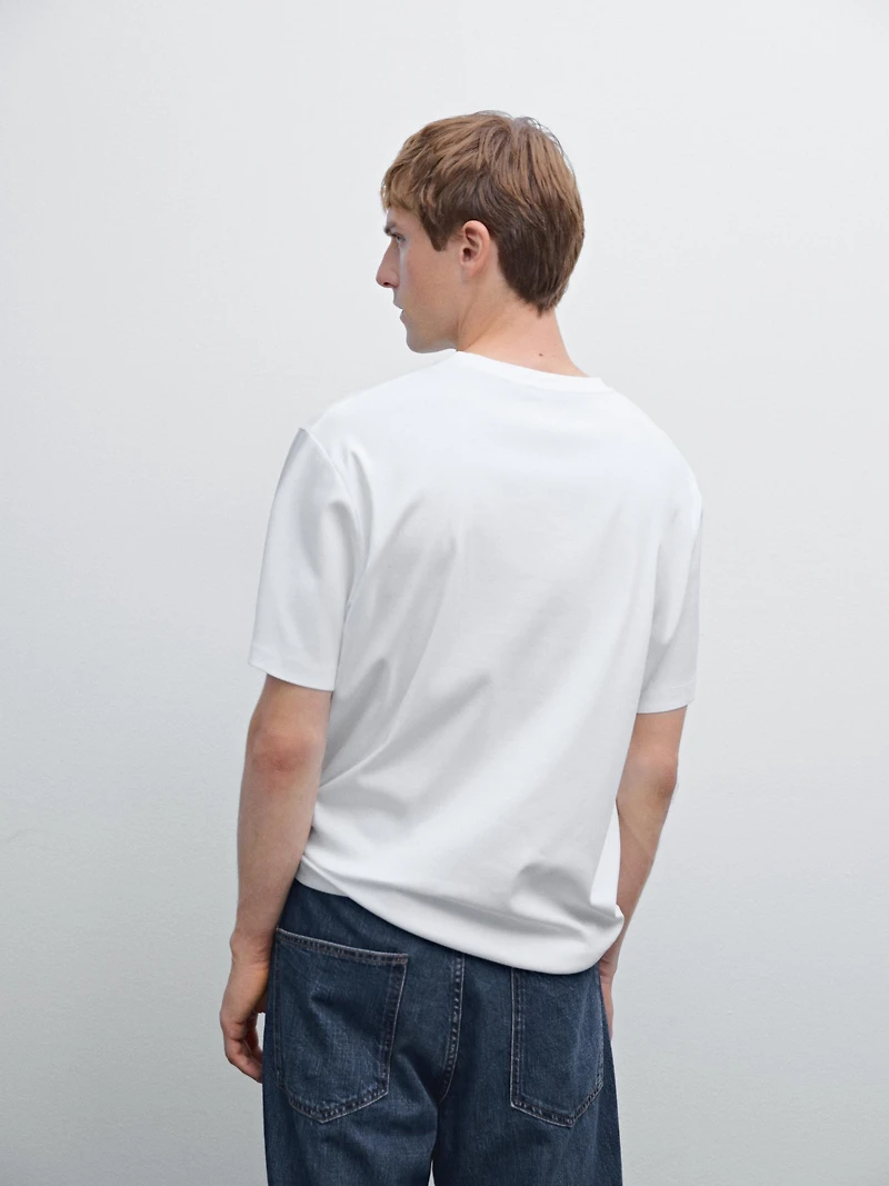 T-shirt 100 % coton mercerisé