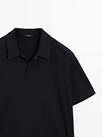Polo à manches courtes et patte pressionnée