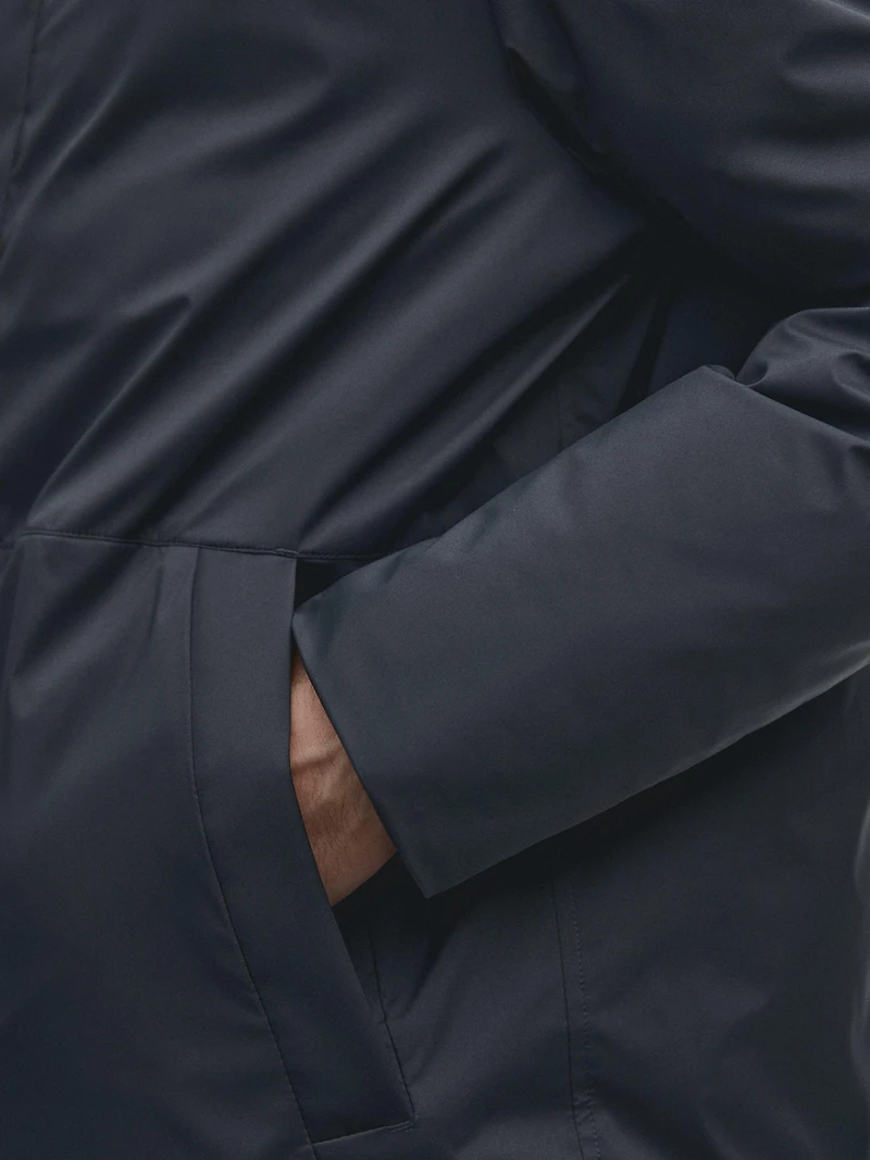 Veste courte déperlante en duvet mélangé