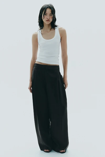 DOUBLE PLEAT FLAP PANTS