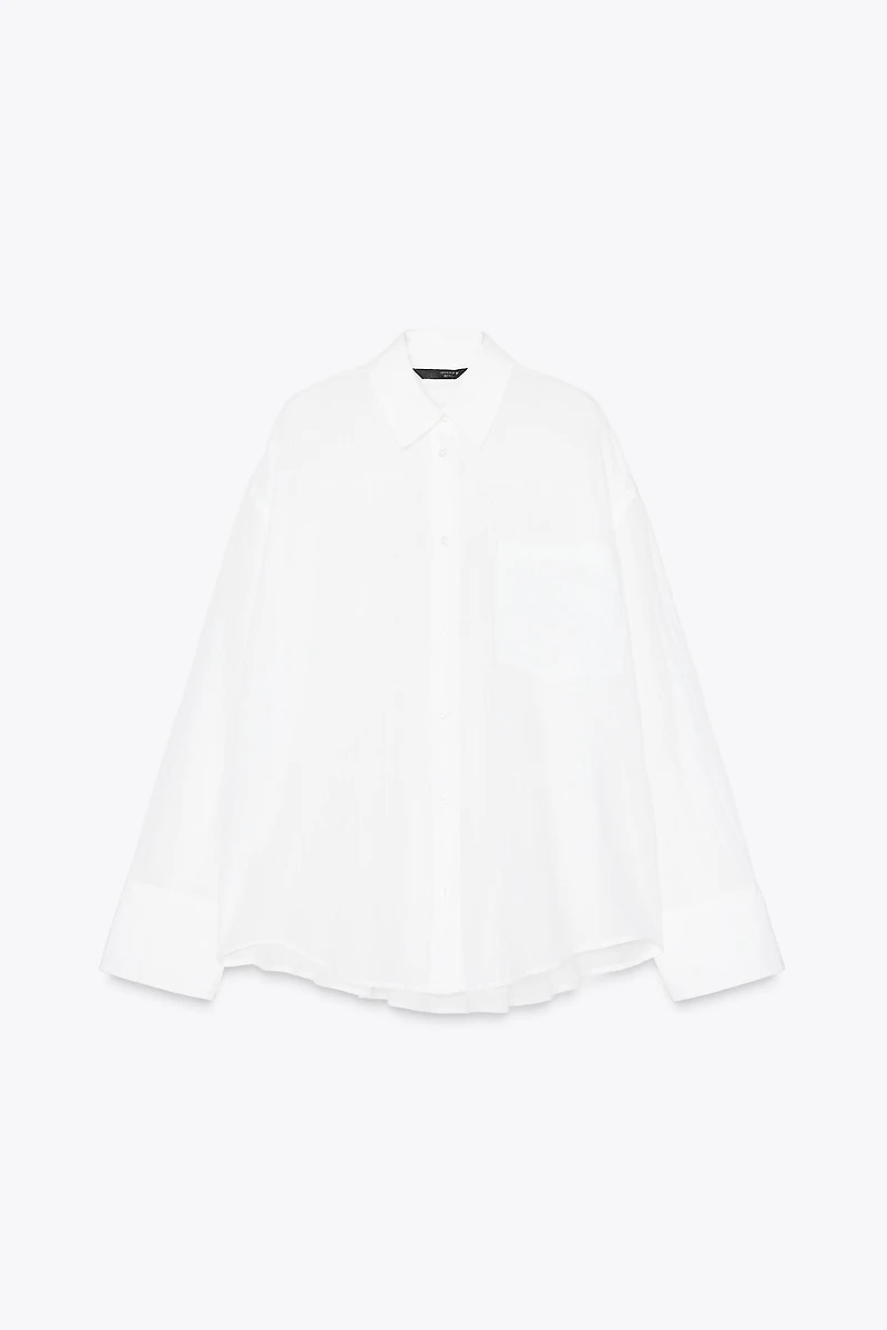 CHEMISE OVERSIZE EN GASE