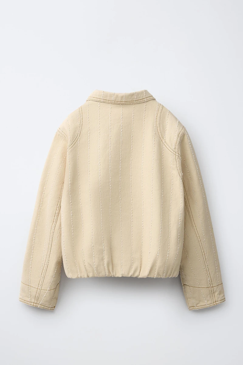 FRAYED TWILL JACKET