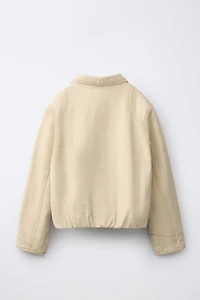 FRAYED TWILL JACKET