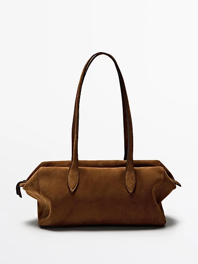 Sac west satchel en croûte de cuir
