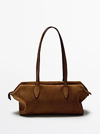 Sac west satchel en croûte de cuir