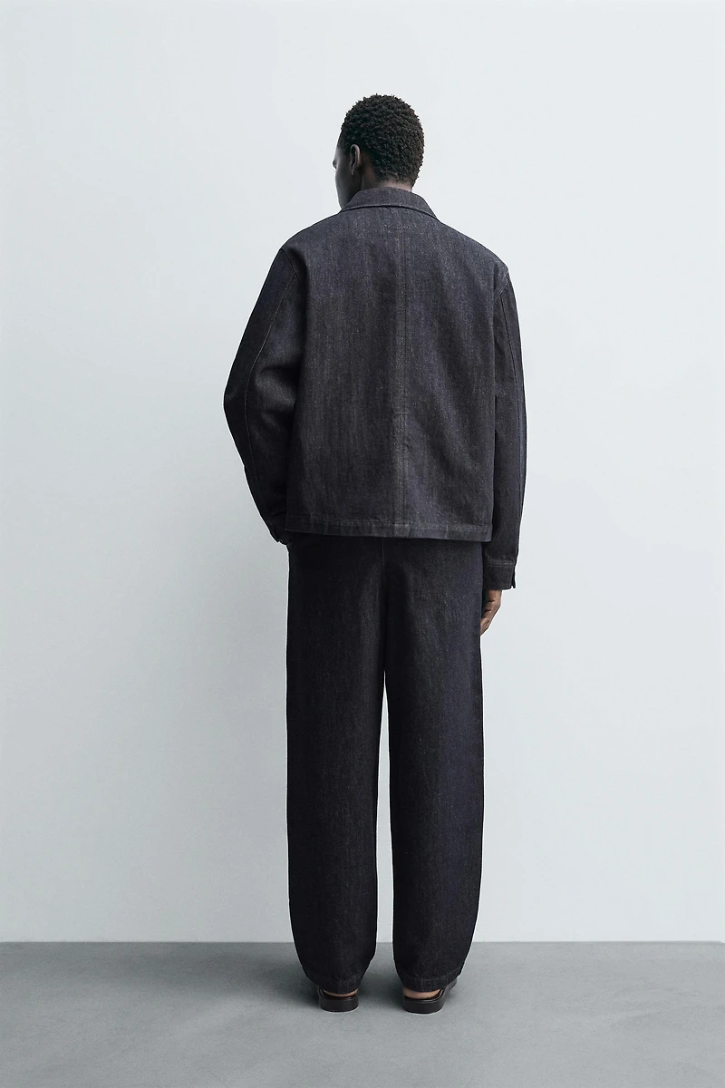 RELAXED FIT DENIM CHINO PANTS