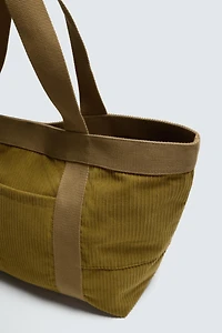 SAC SHOPPER EFFET CORDUROY