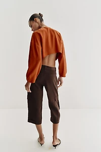 CROPPED TIE TOP