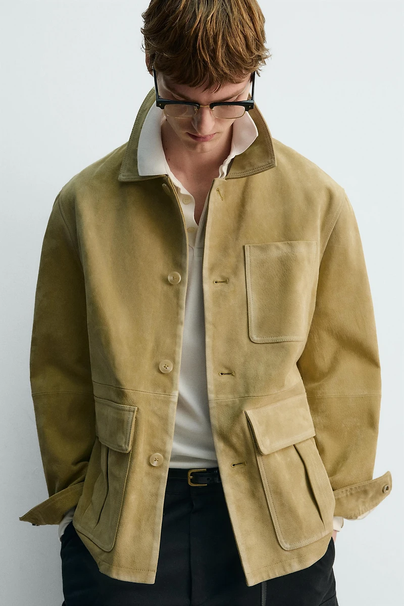 SUEDE POCKET JACKET