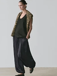 Pantalon satiné balloon