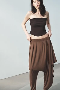 ASYMMETRIC FLOWY BAGGY PANTS