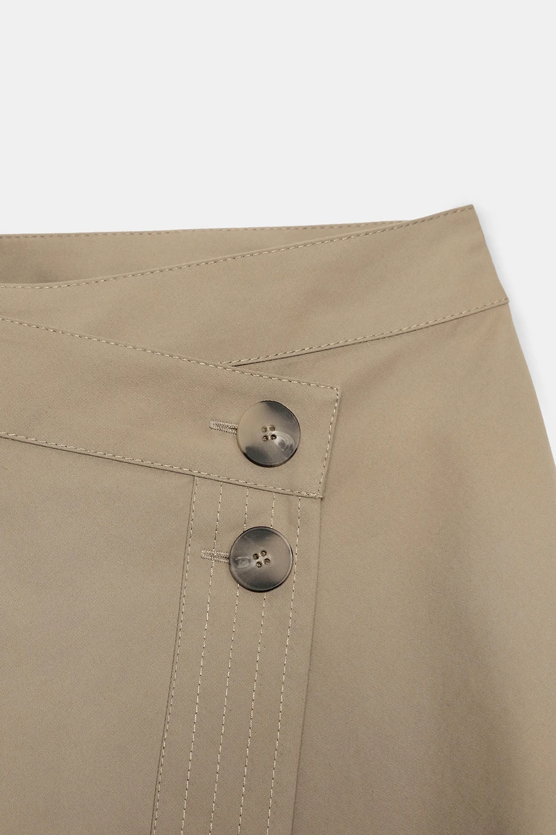 ASYMMETRIC MIDI SKIRT