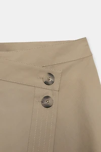 ASYMMETRIC MIDI SKIRT