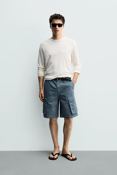RELAXED FIT CARGO SHORTS