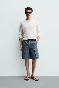 RELAXED FIT CARGO SHORTS