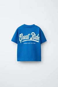 T-SHIRT IMPRIMÉ INSCRIPTION