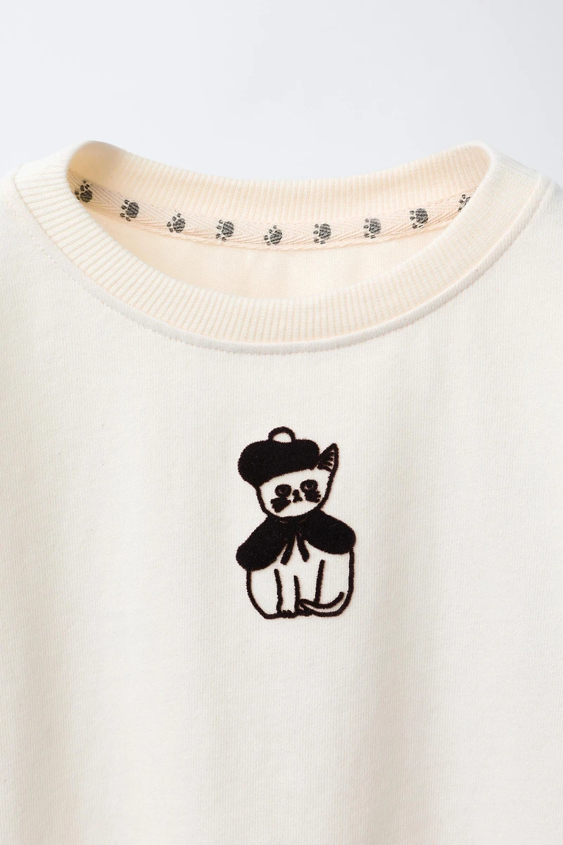 T-SHIRT À IMPRIMÉ FLOQUÉ NAON JEONG ©