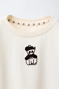 T-SHIRT À IMPRIMÉ FLOQUÉ NAON JEONG ©