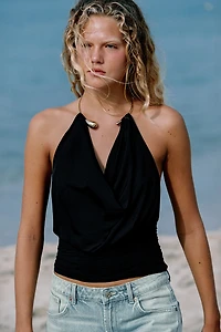 POLYAMIDE CHOKER TOP
