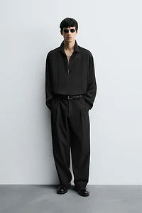 SATIN POLO SHIRT