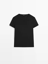 Lyocell blend short sleeve T-shirt