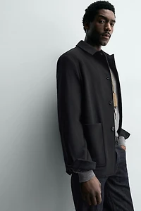 BLAZER RELAXED FIT MÉLANGE DE LAINE