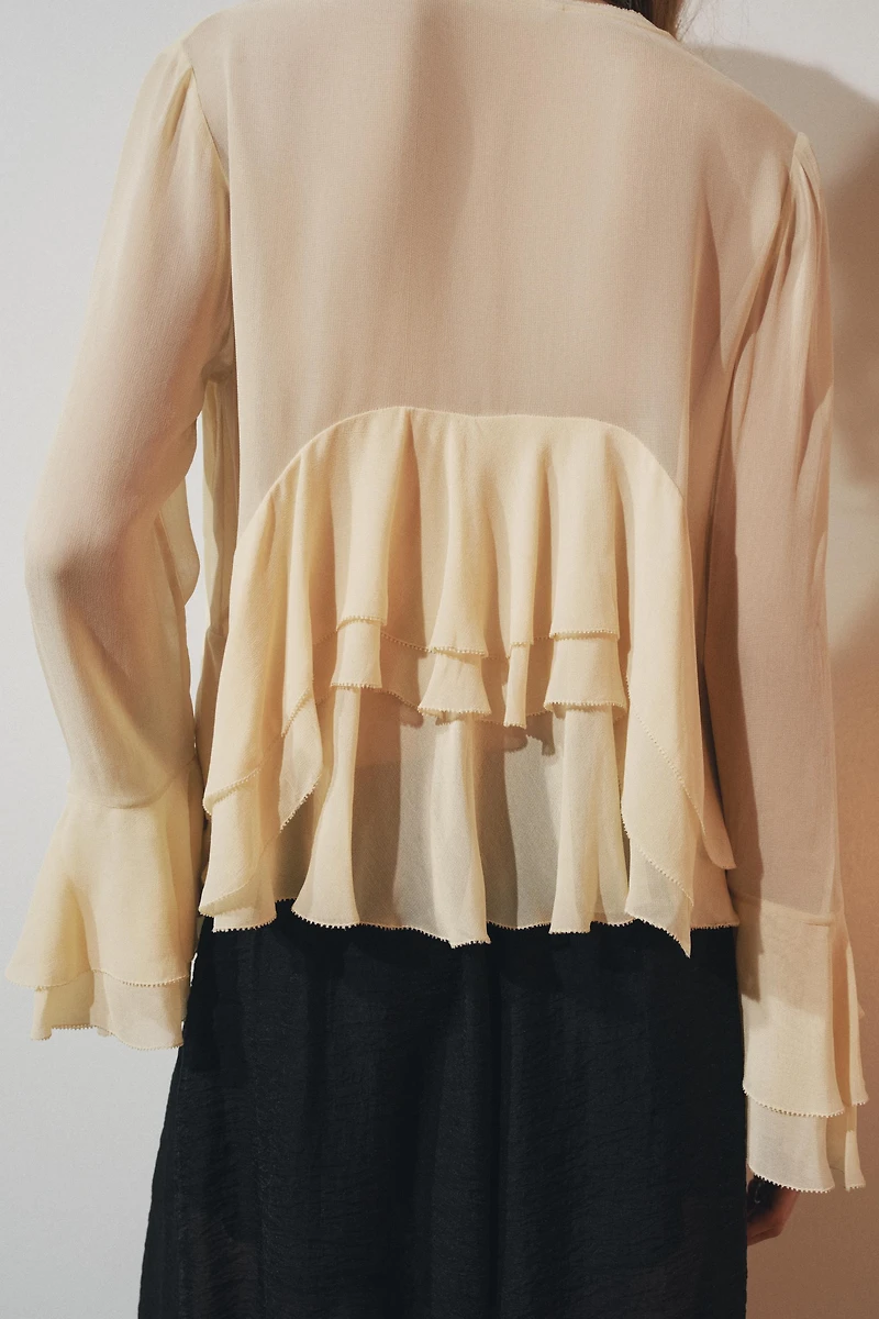 ZW COLLECTION RUFFLED SHIRT