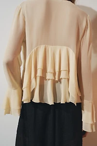 ZW COLLECTION RUFFLED SHIRT