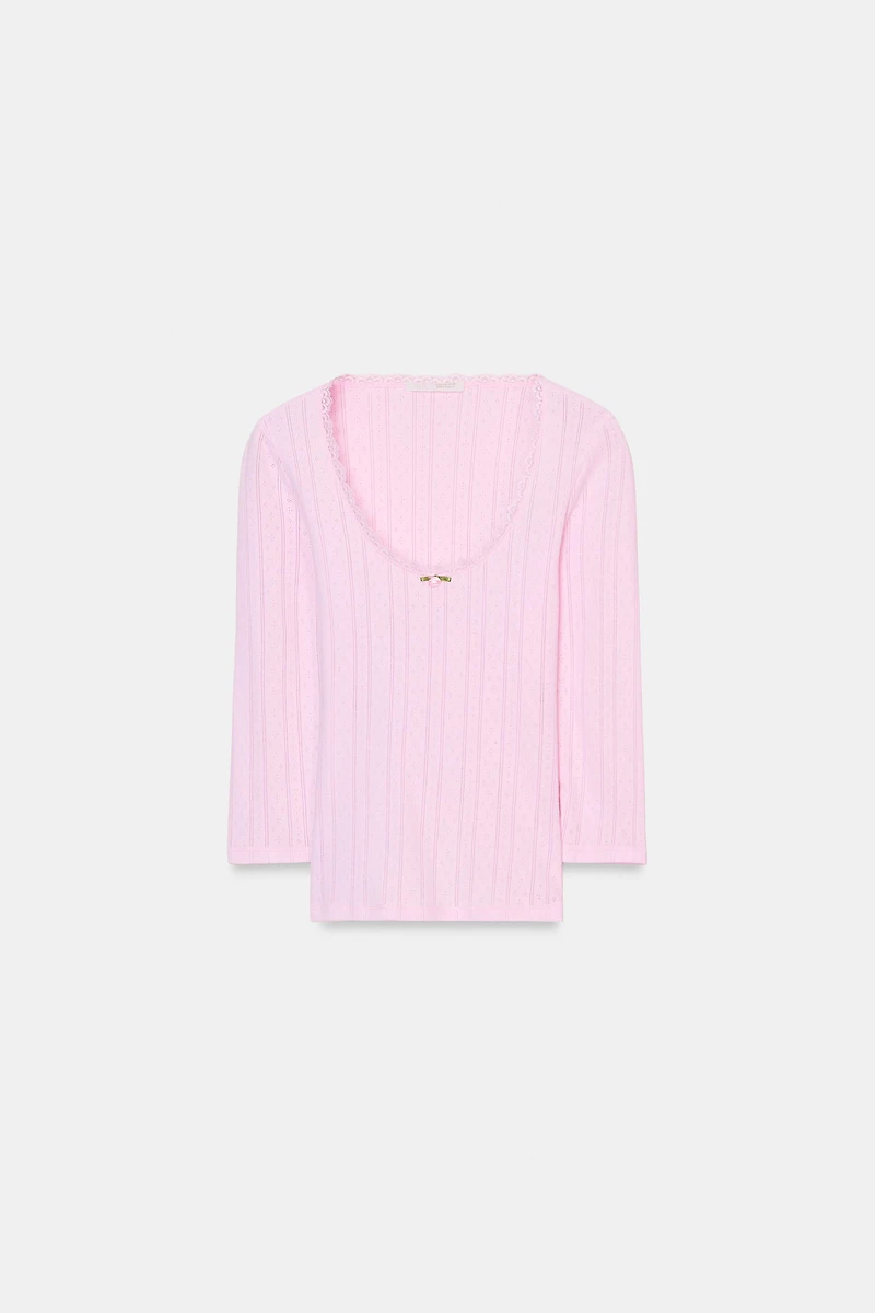 POINTELLE T-SHIRT