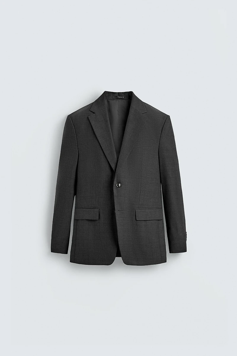 PLAID SUIT BLAZER