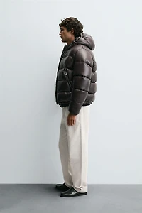 100% FEATHER WATER REPELLENT PUFFER JACKET