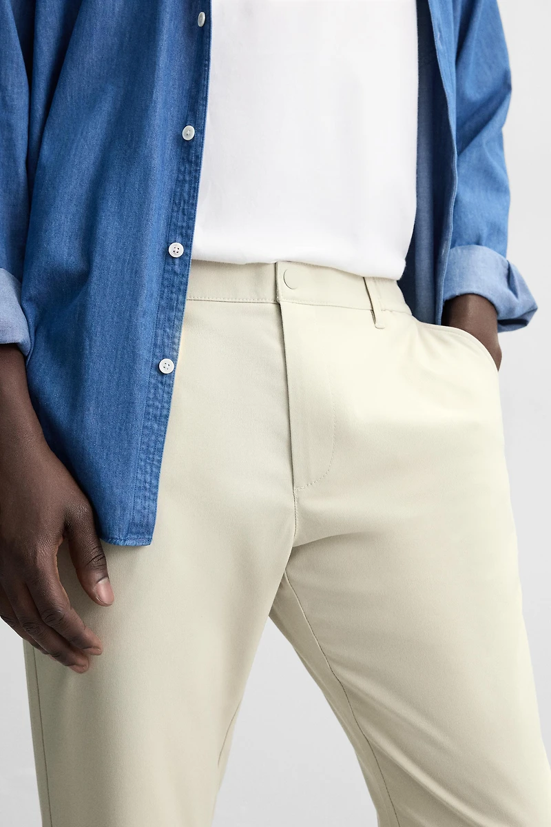 SLIM FIT STRETCH PANTS