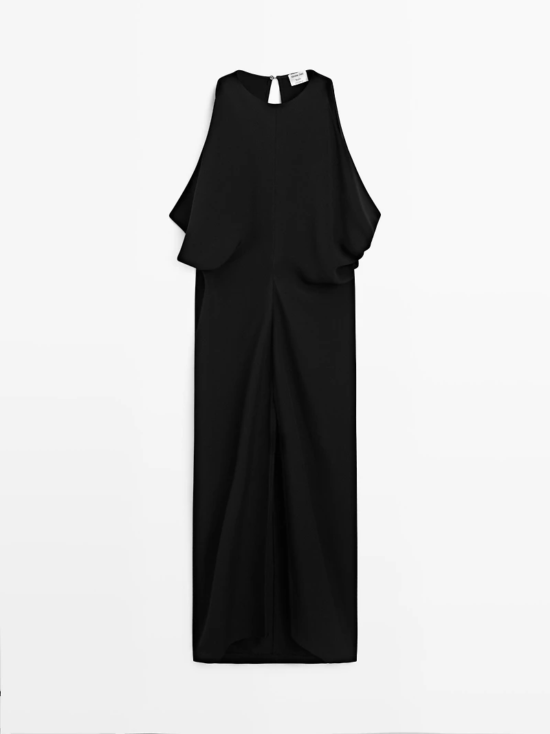 Pleated midi dress