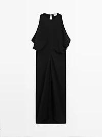 Pleated midi dress