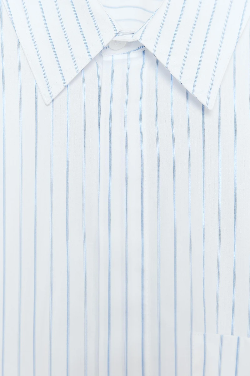 POPLIN CROP SHIRT