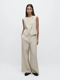 Waistcoat with side button detail