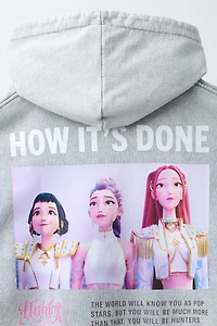 SWEAT ZIPPÉ EFFET DÉLAVÉ KPOP DEMON HUNTERS™ NETFLIX ©