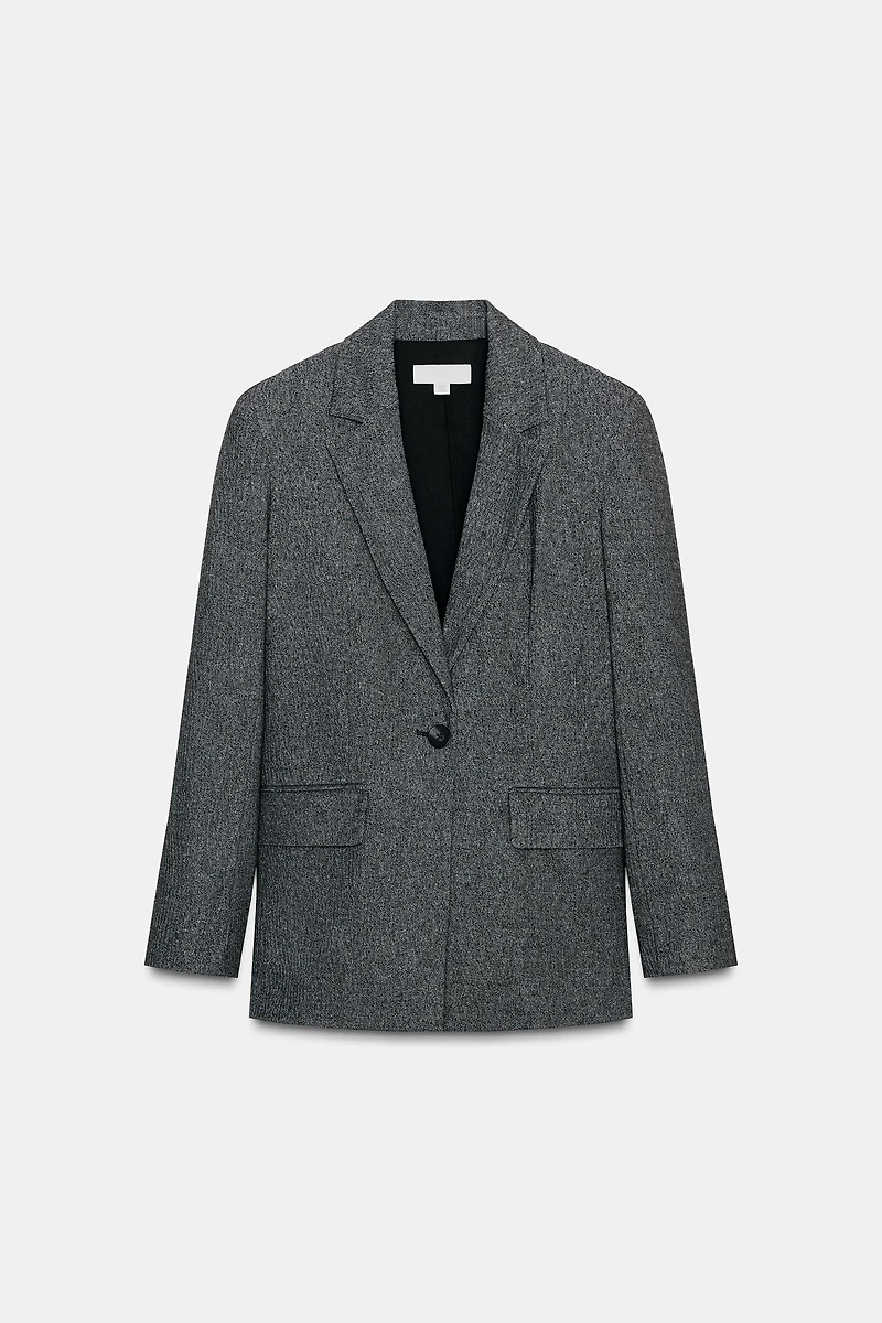 VESTE DROITE À ÉPAULETTES