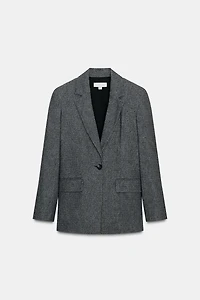 VESTE DROITE À ÉPAULETTES