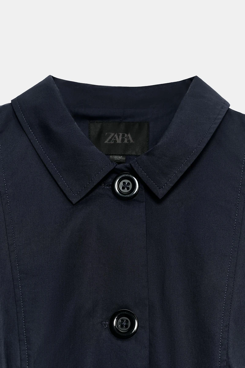 SHORT GATHERED-SHOULDER BLAZER