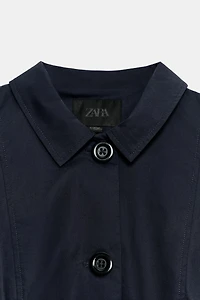 SHORT GATHERED-SHOULDER BLAZER