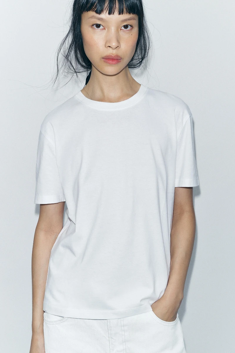 T-SHIRT BASIQUE EN COTON