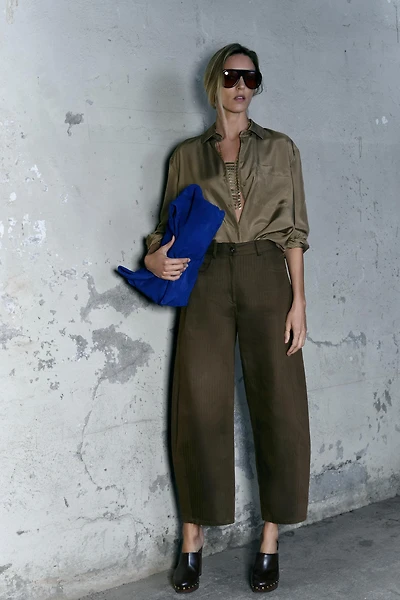PANTALON LARGE CHEVRONS ZW COLLECTION