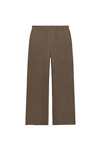 STRAIGHT-LEG COTTON TROUSERS