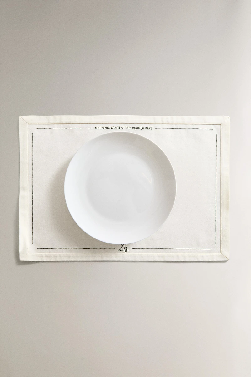 COTTON WAITER COFFEE PLACEMAT