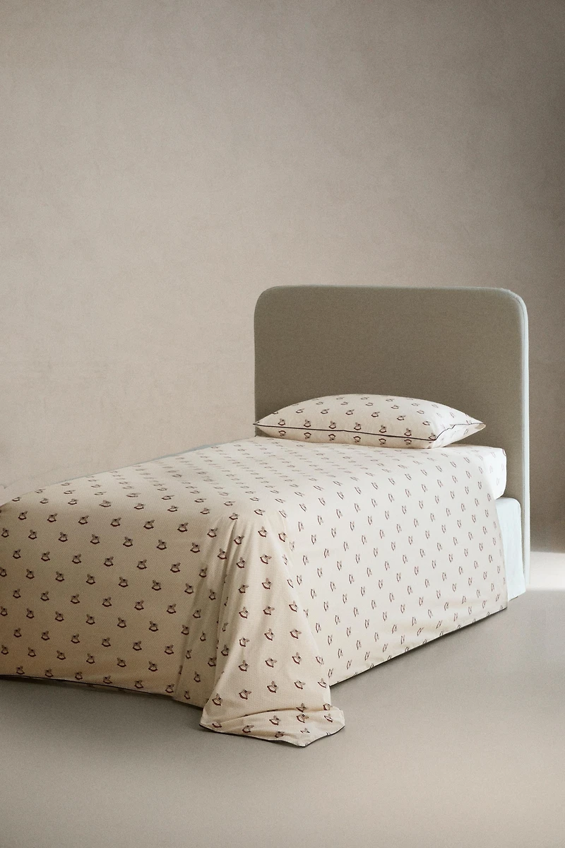 HOUSSE DE COUETTE ENFANT CHEVAL NOËL