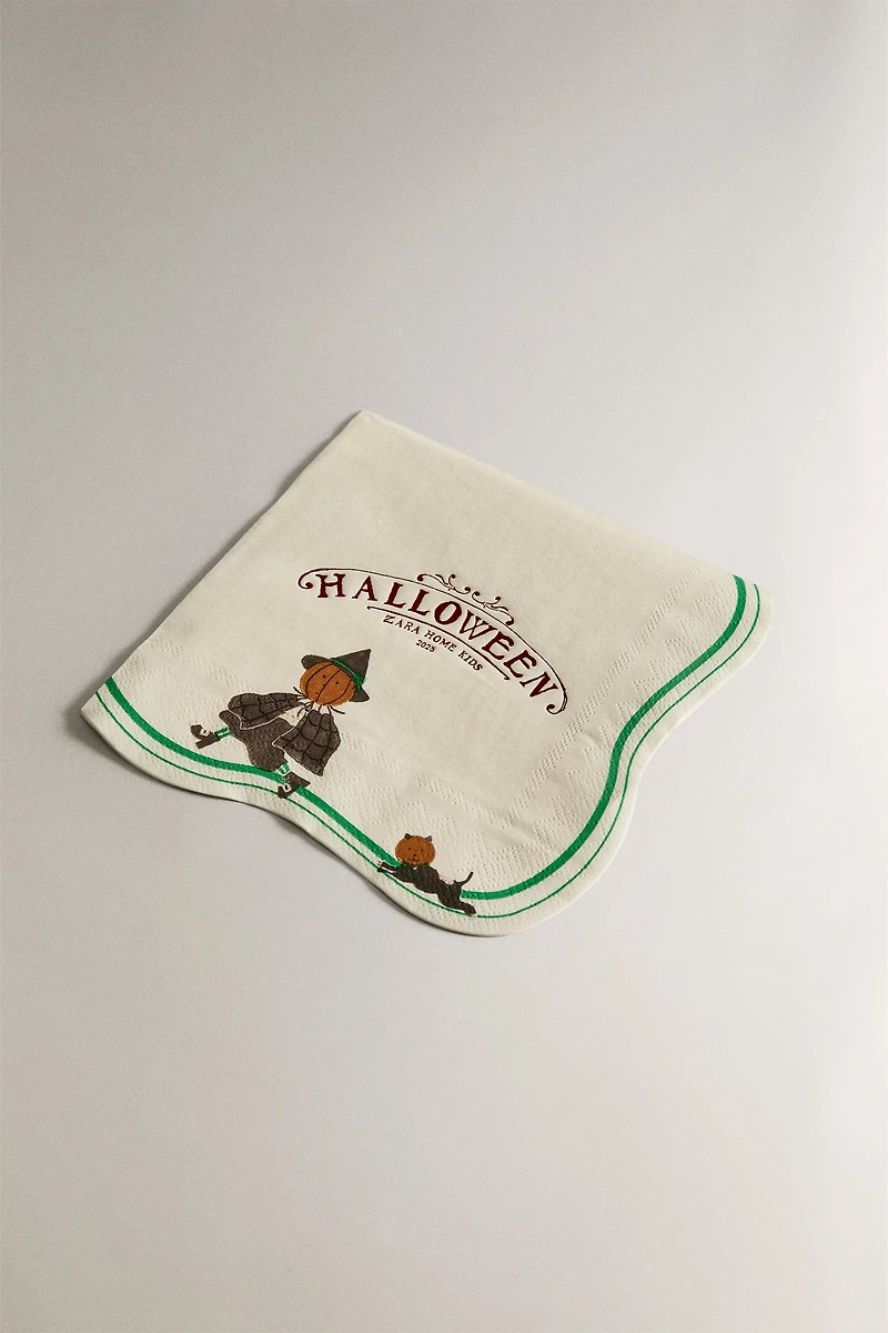 SET OF CHILDREN'S HALLOWEEN PAPER NAPKINS (SET OF 20)