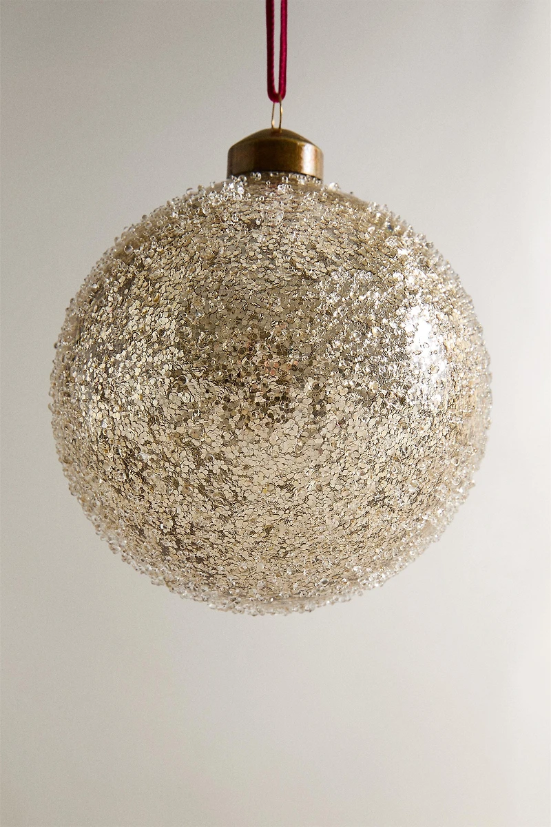 DÉCO SAPIN BOULE PAILLETTES NOËL